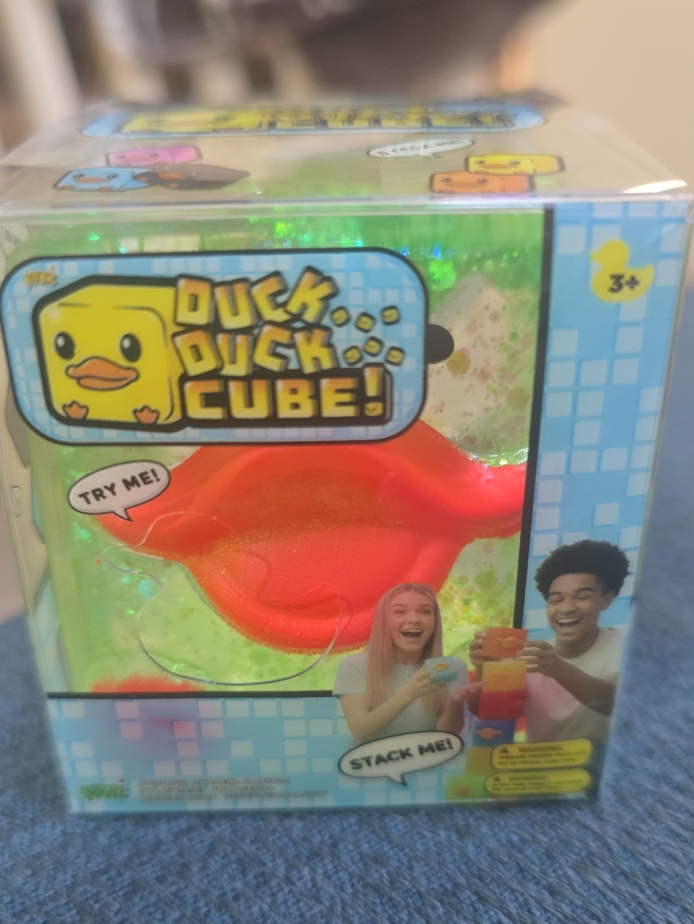 Duck Duck Cube! Sensory Squishy Toy Green